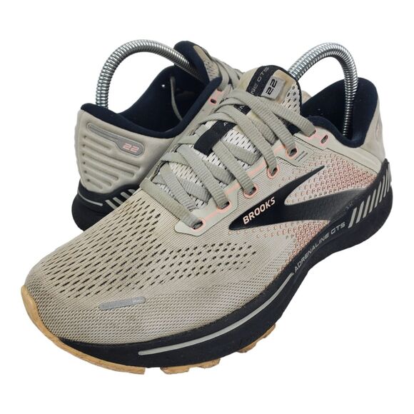 BROOKS Shoes ADRENALINE 22 Womens Size 8.5 Gray Running Sneaker 1203531B035 - Picture 10 of 13